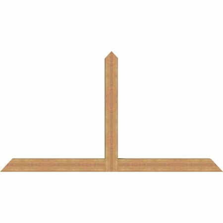 Ekena Millwork Portland Timber Gable Bracket, Western Red Cedar, 96"W x 52"H x 5 1/2"D x 5 1/2"F, 13/12 Pitch GBW096X52X0606POR00SWR